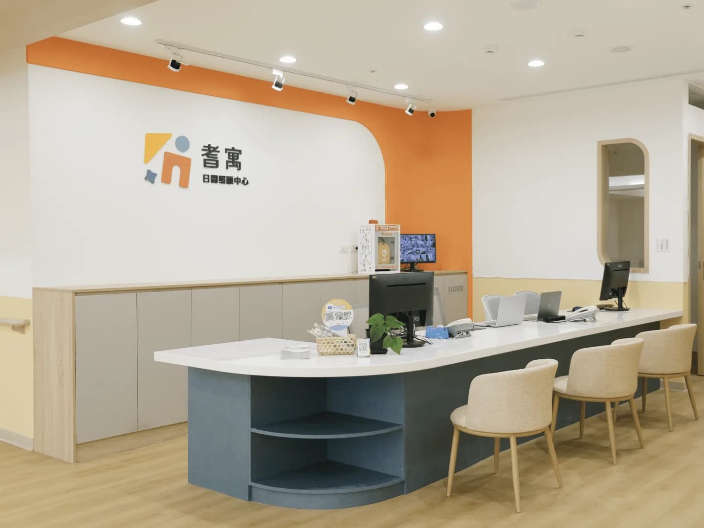 Facility check-in desk — start of the billing chain