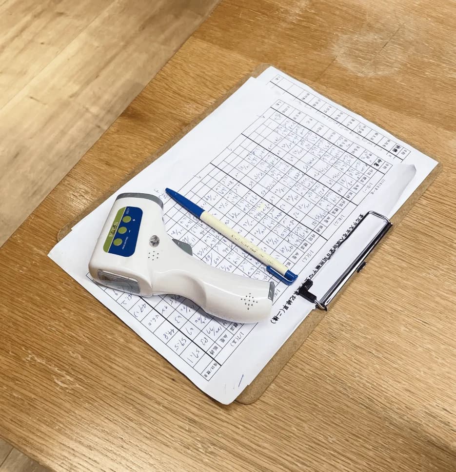 Paper-based vitals log — the workflow before digitization