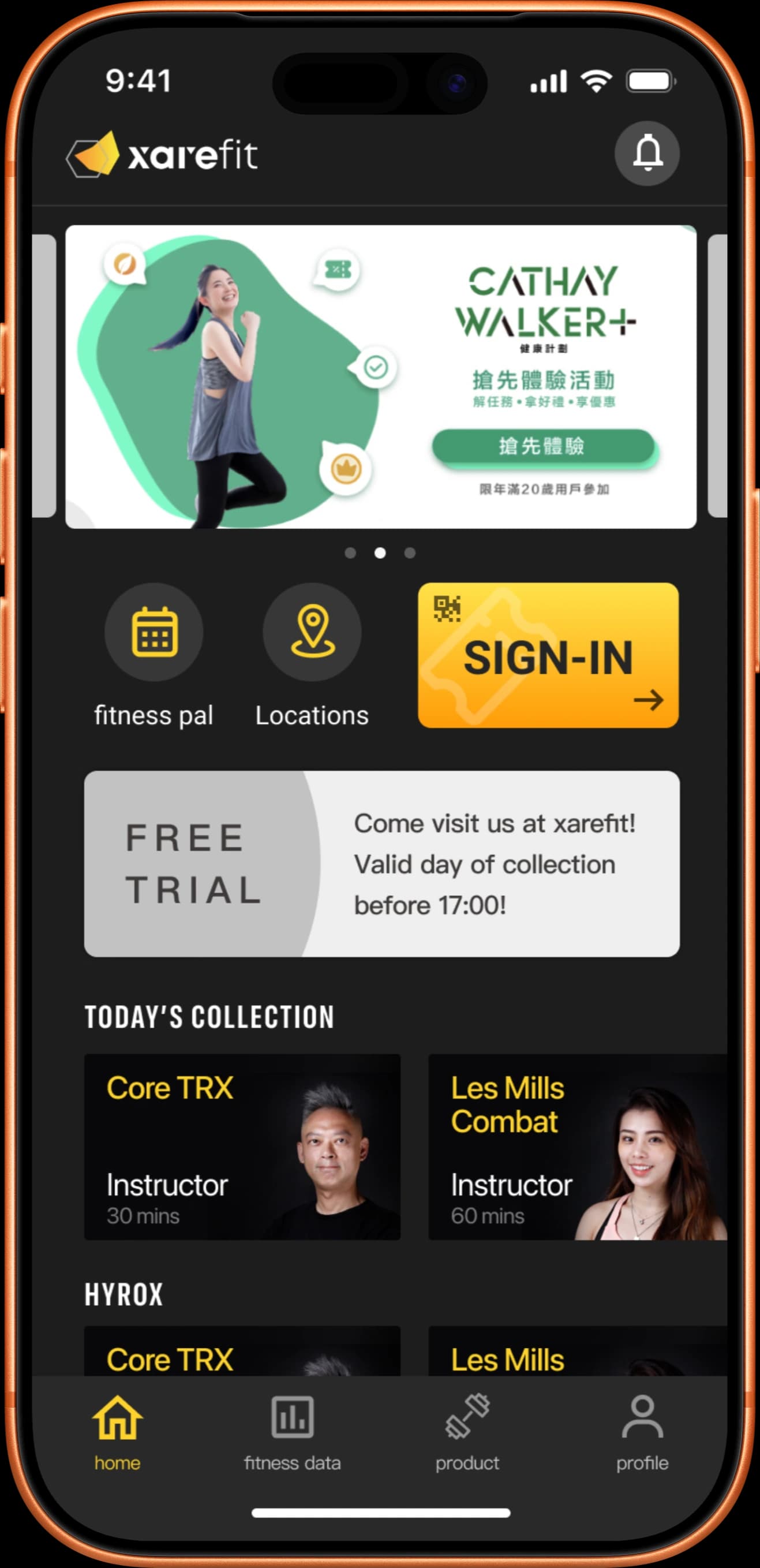 Classes moved to the homepage storefront